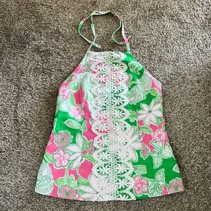 Lilly Pulitzer Halter Top Shirt - Size 10